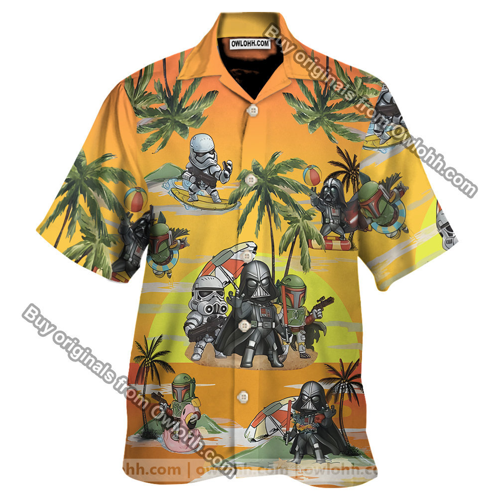 Darth Vader Boba Fett Stormtrooper Hawaiian Shirt