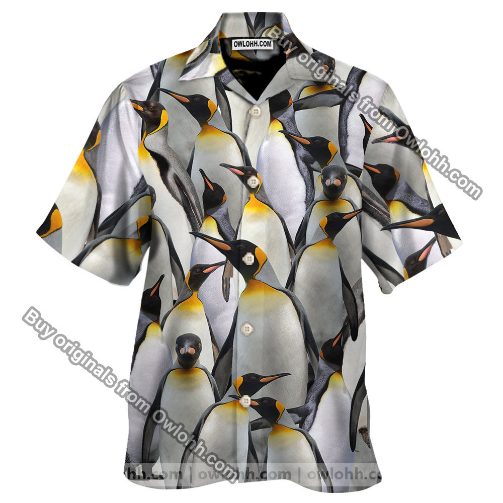 Penguins Gray Nice Design Hawaiian Shirt For Men Women