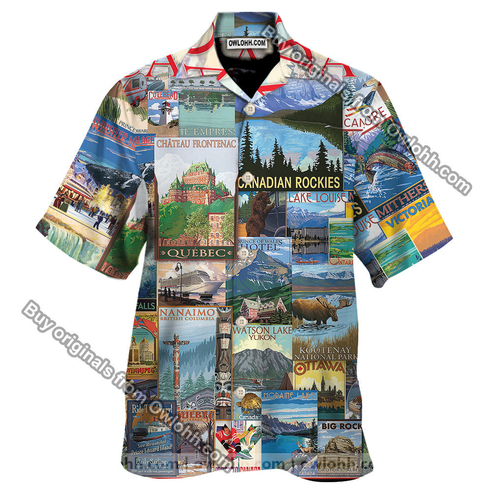 Travel Canada Vintage Hawaiian Shirt