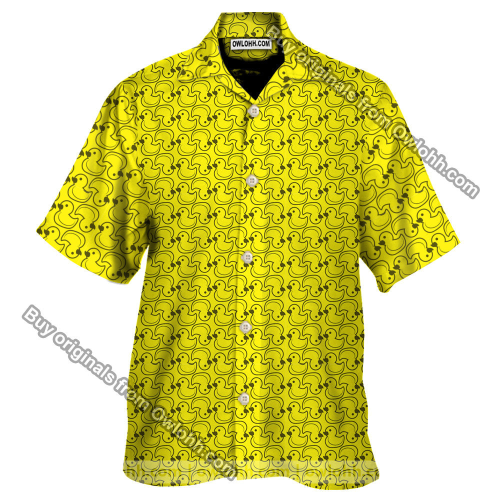 Duck Toy Pattern Print Design 02 Men’s All Over Print Hawaiian Shirt