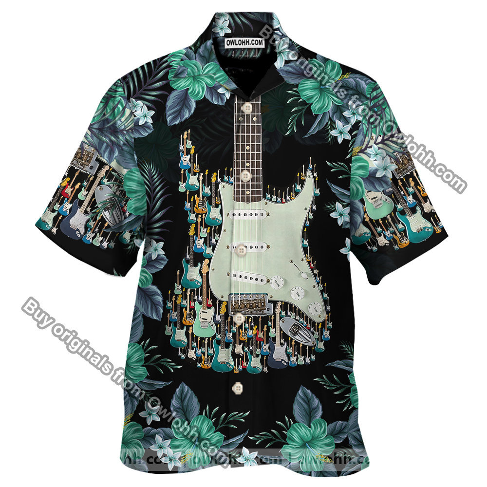 Electric Guitar 3D All Over Printed Hawaiian Shirt | Unique Beach Shirt