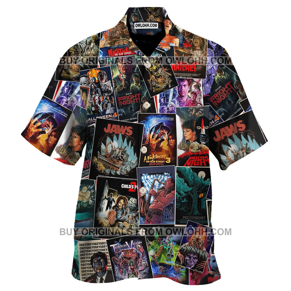 Horror Movie Characters Hawaiian Shirt