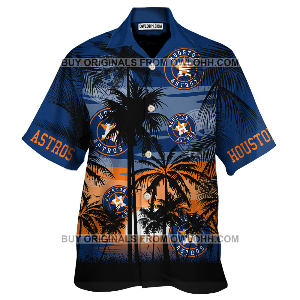 Houston Astros Short Sleeve Hawaiian Shirt