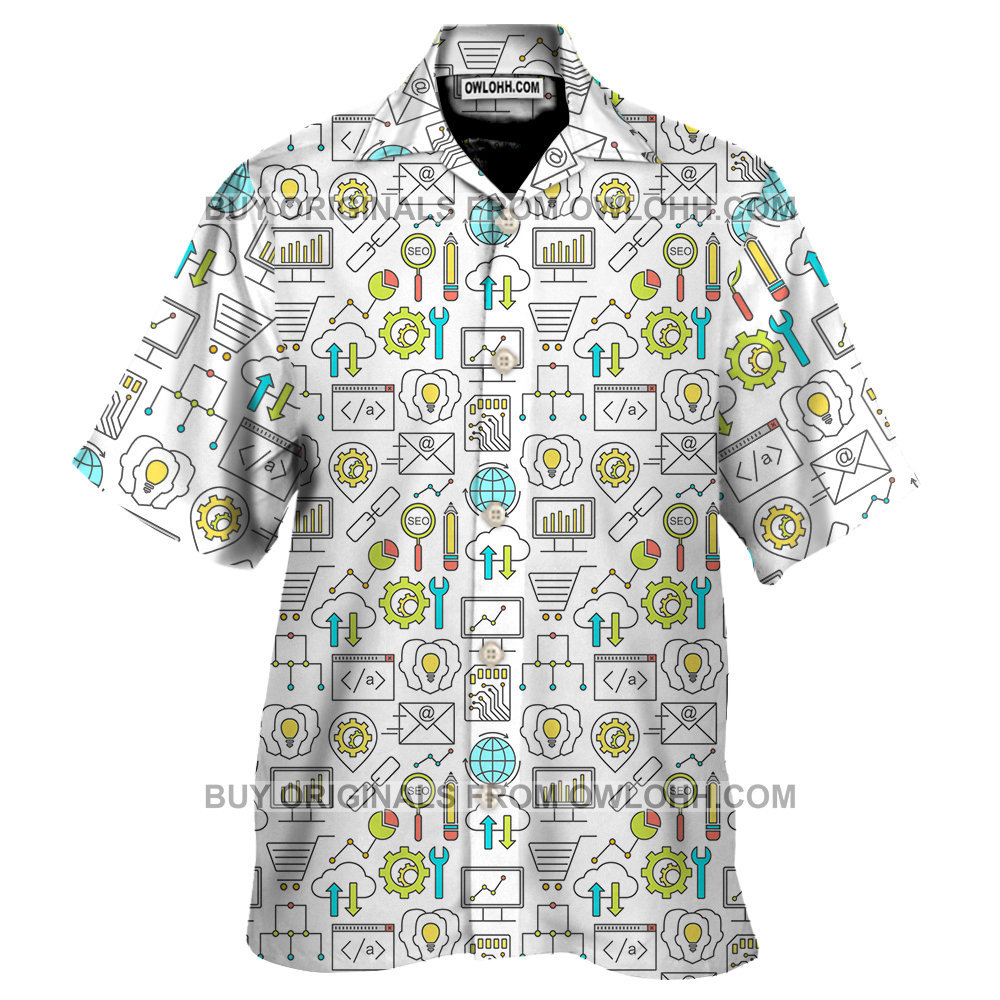 Computer Program Multicolor Nice Design Hawaiian Shirt