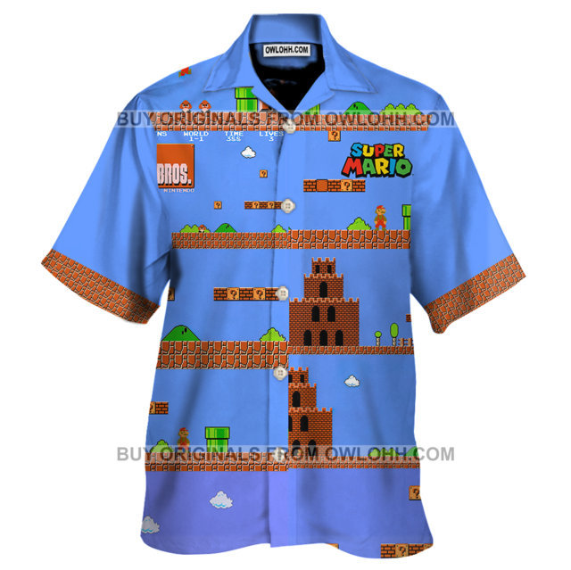 Super Mario Bros Game Start Hawaiian Shirt