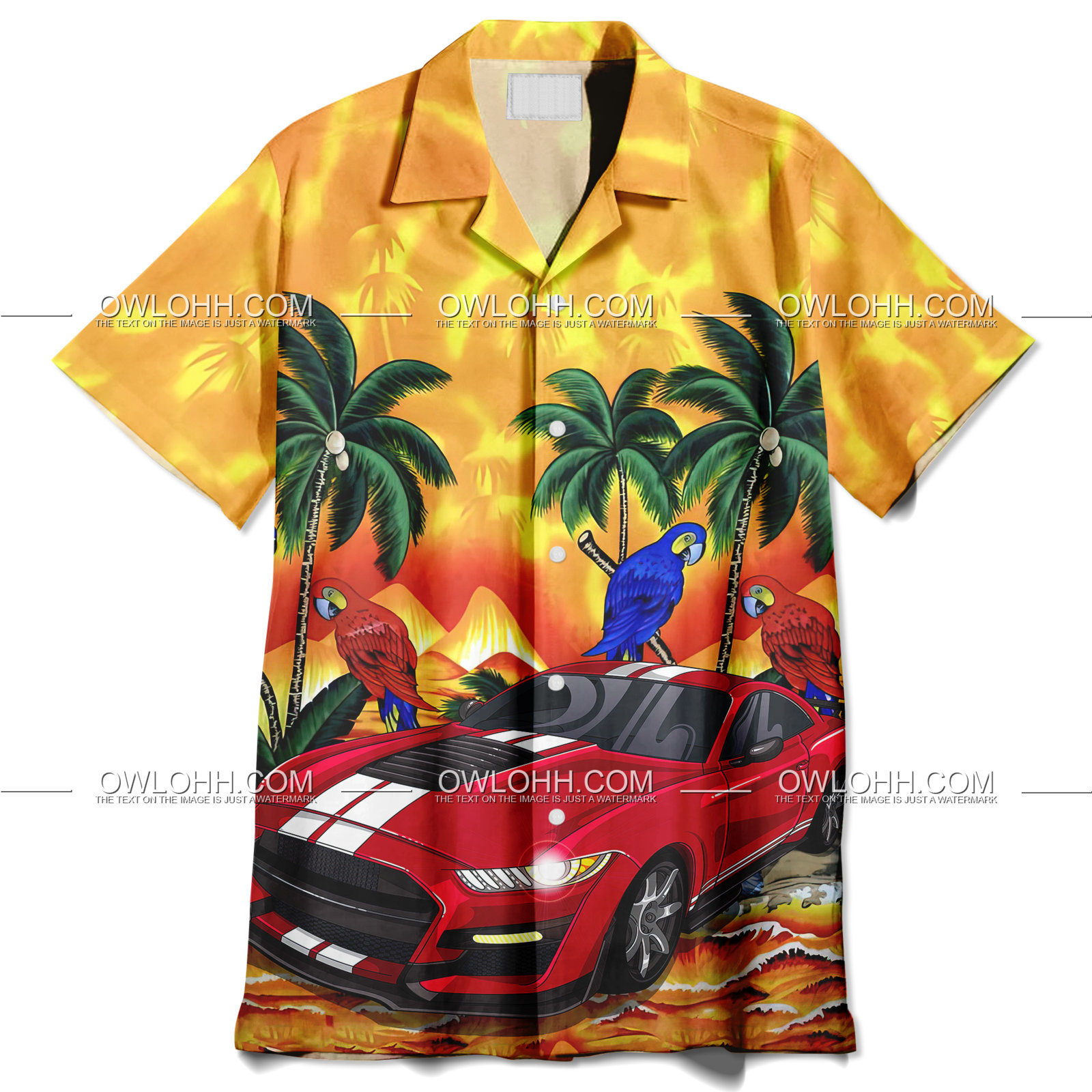 Vintage Mustang Hawaiian Shirt | For Men & Women | Adult |