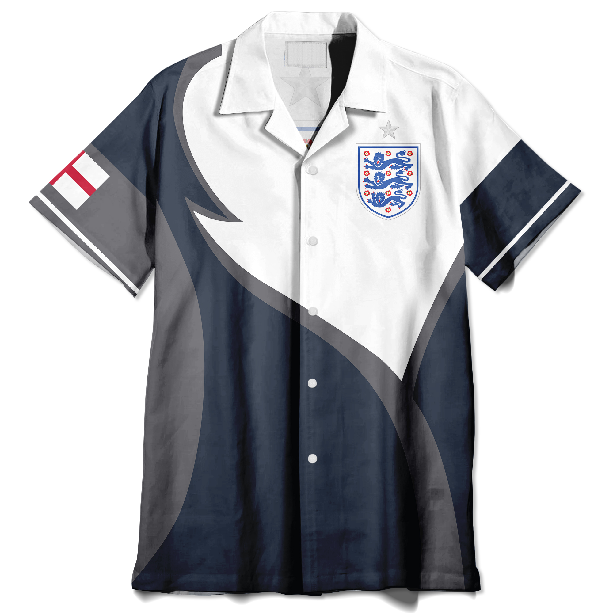 England Football Hawaiian Shirt