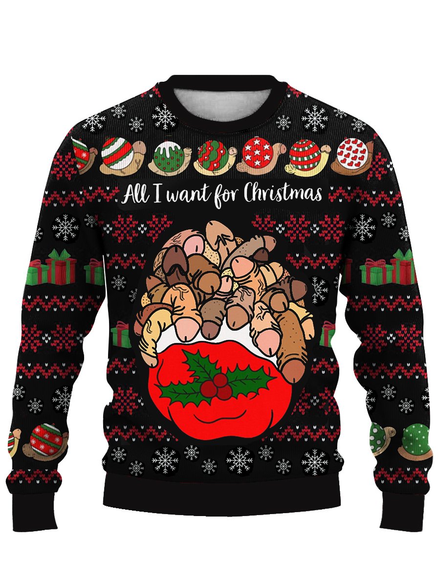 Christmas Cocks Gift Printed Funny Ugly Sweater Idea,Ugly Christmas Sweater – OwlOhh