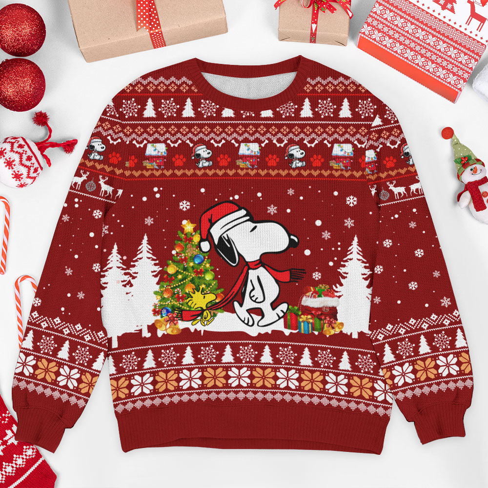 Peanuts Merry Christmas Snoopy 04 Ugly Sweater Idea, Ugly Christmas Sweater - OwlOhh