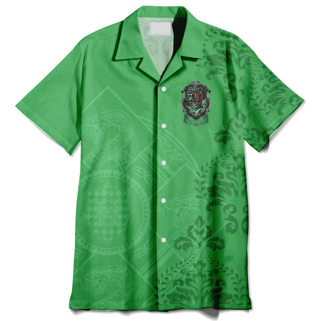 3D Harry Poster Slytherin Summer Vibe Custom Hawaiian Shirt – For Men and Women- Kids – OwlOhh