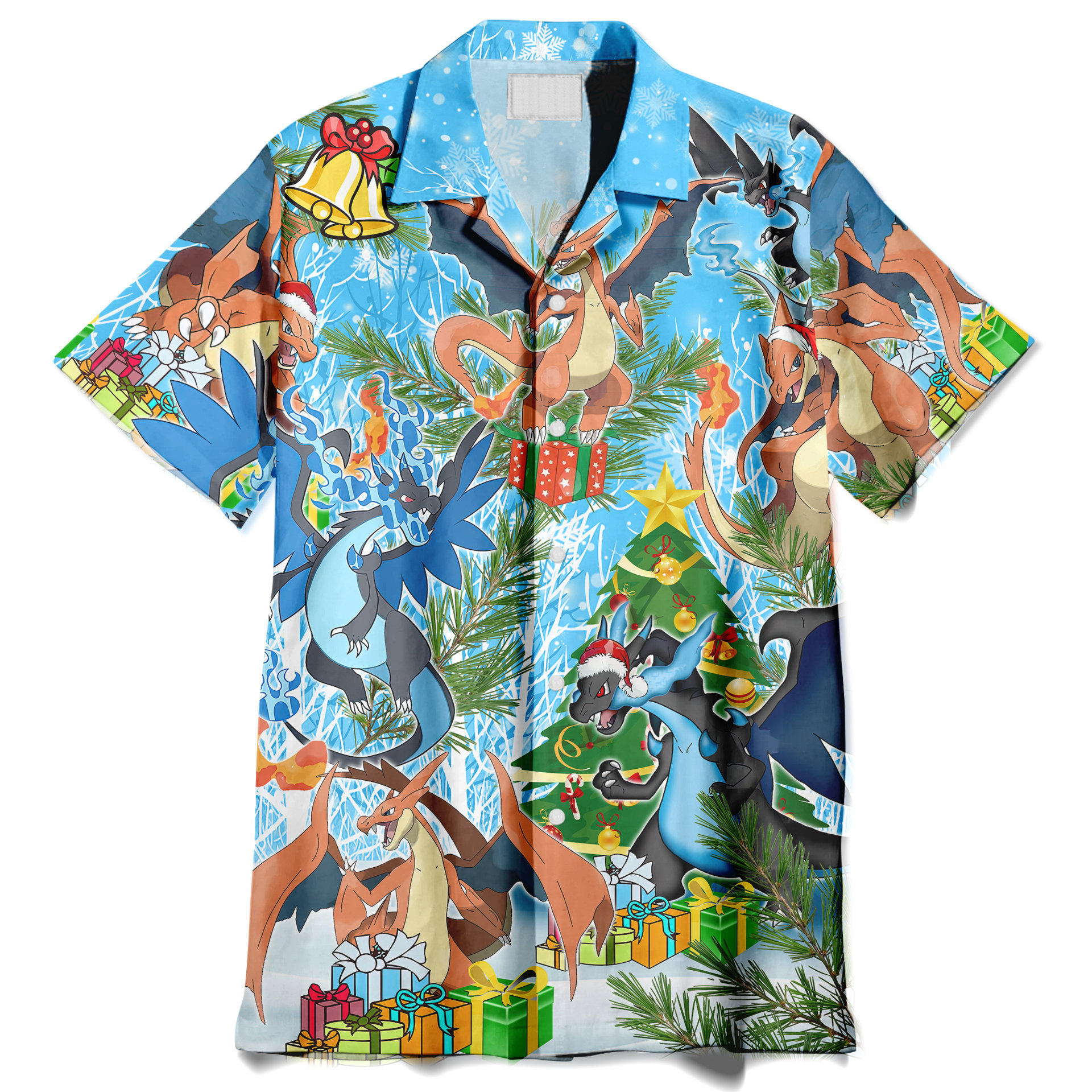All I Want For Christmas Is Charizard Hawaiian Shirt – OwlOhh