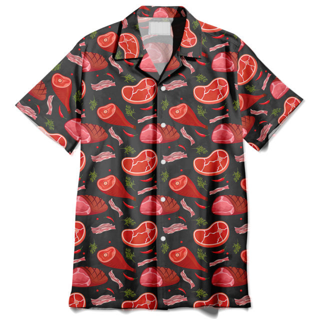 Beach Shirt Discover Cool Pork Meat With Chili Unisex Hawaiian Aloha Shirt – OwlOhh