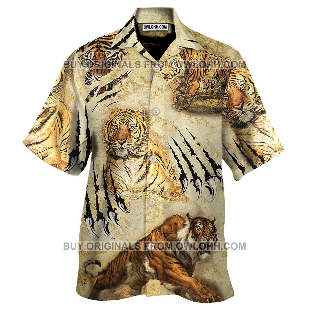 Tiger Claw Colorful Awesome Hawaiian Shirt – OwlOhh