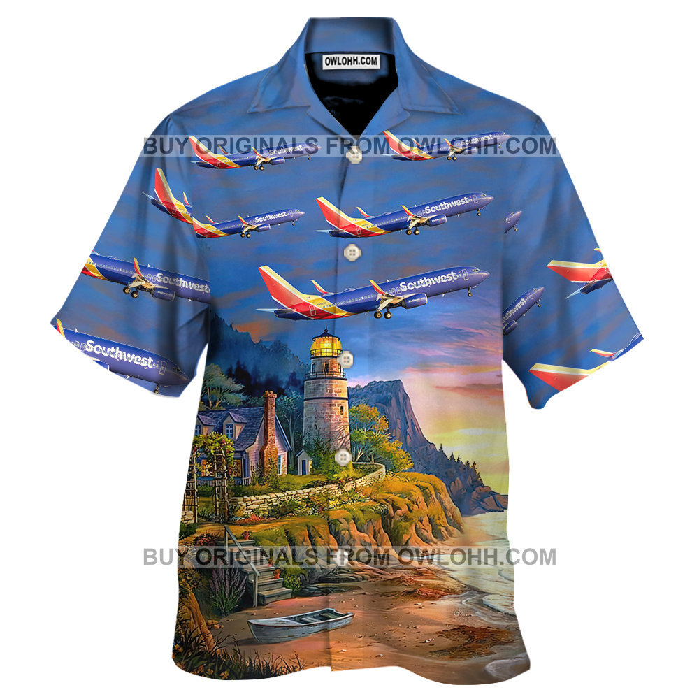 Southwest Airlines Boeing 737-800 Hawaiian Shirt – OwlOhh