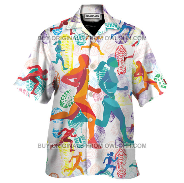 Running Lovers Hawaiian Shirt  –  For Men & Women  –  Adult  –  – OwlOhh