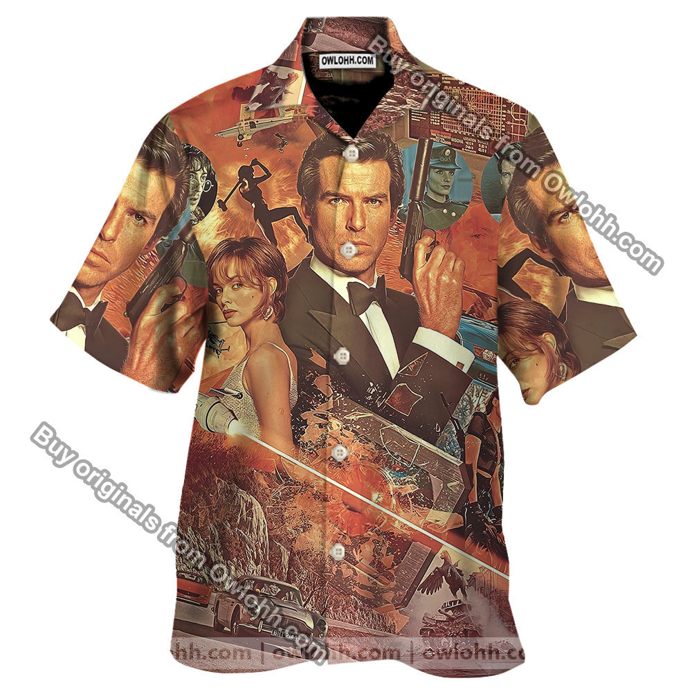 James Bond Orange – Hawaiian Shirt – Owl Ohh