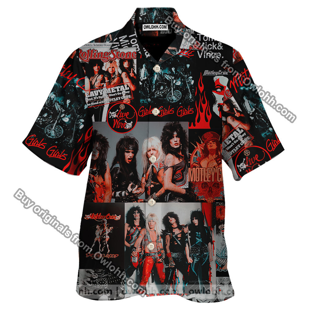 Mötley Crüe – Hawaiian Shirt – Owl Ohh