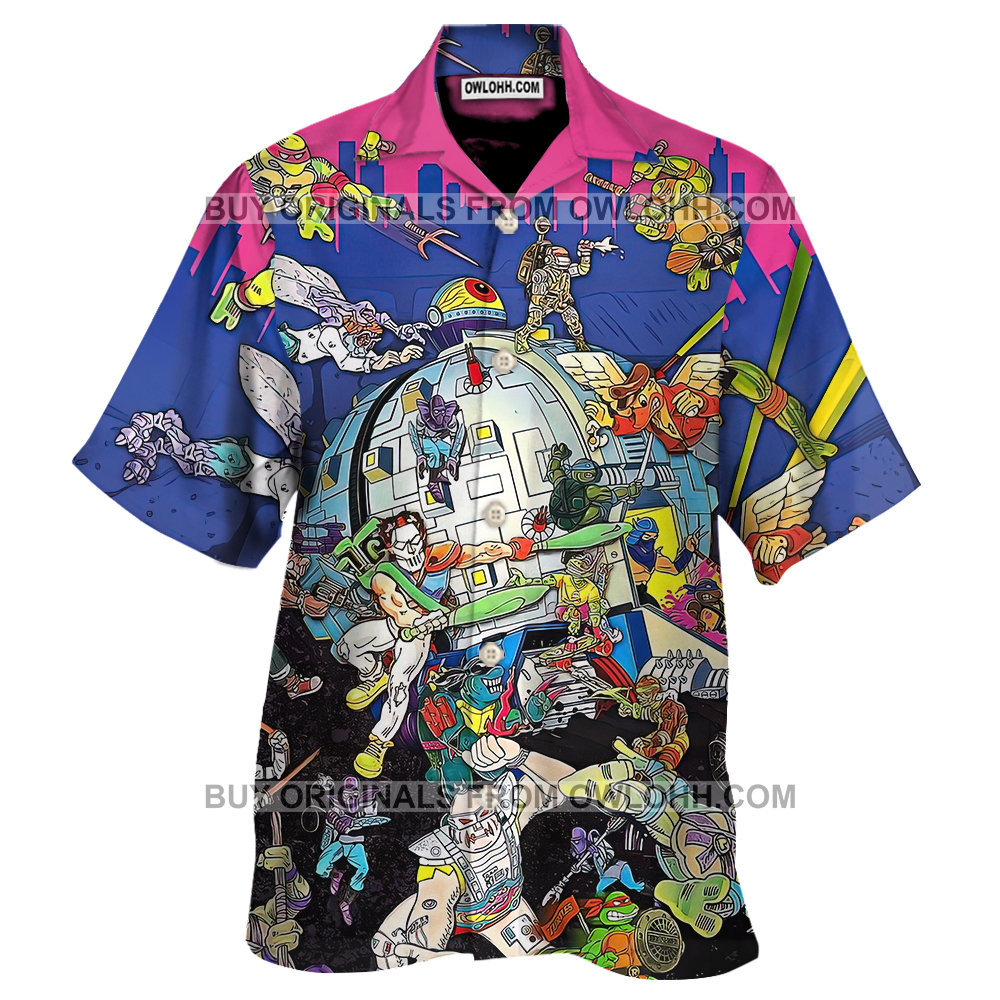 Vintage Ninja Turtles - Hawaiian Shirt - Owl Ohh