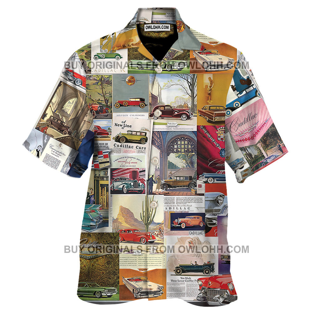 Vintage Car Ads, Cadillac – Hawaiian Shirt – Owl Ohh
