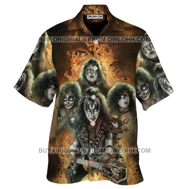 Kiss Band Rock Stars – Hawaiian Shirt – Owl Ohh