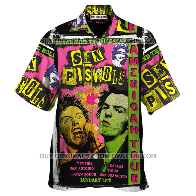 Sex Pistols Punk Rock Band – Hawaiian Shirt – Owl Ohh