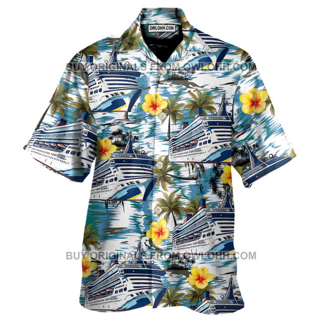 Cruise Tropical Hibiscus Pocket Hawaiian Shirt