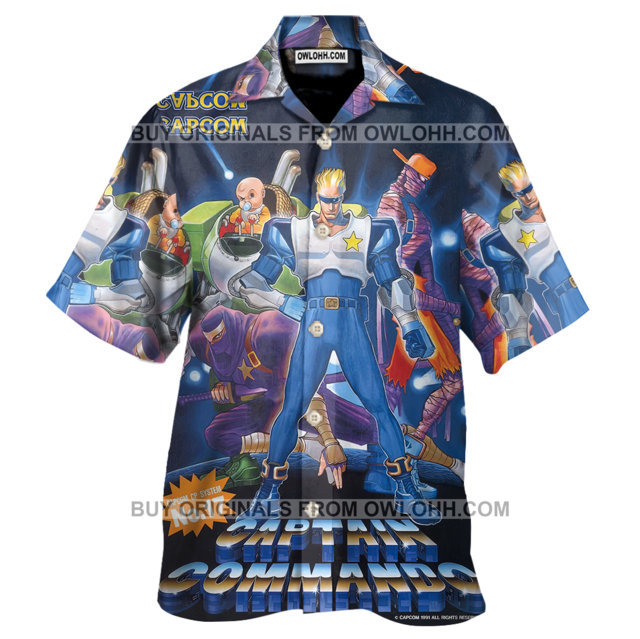 Captain Commando – Hawaiian Shirt – Owl Ohh