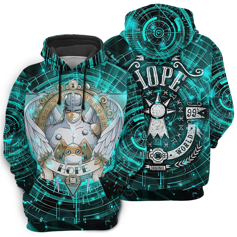 Digimon of Hope Angemon Unisex 3D Hoodie All Over Print Hoodie – Unisex Hoodie