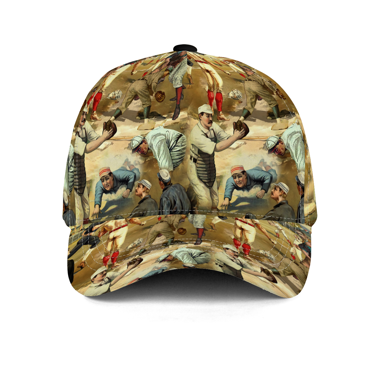 Baseball Hit Hard Run Fast Turn Left Vintage – Baseball Cap – CAPC14NGA100621