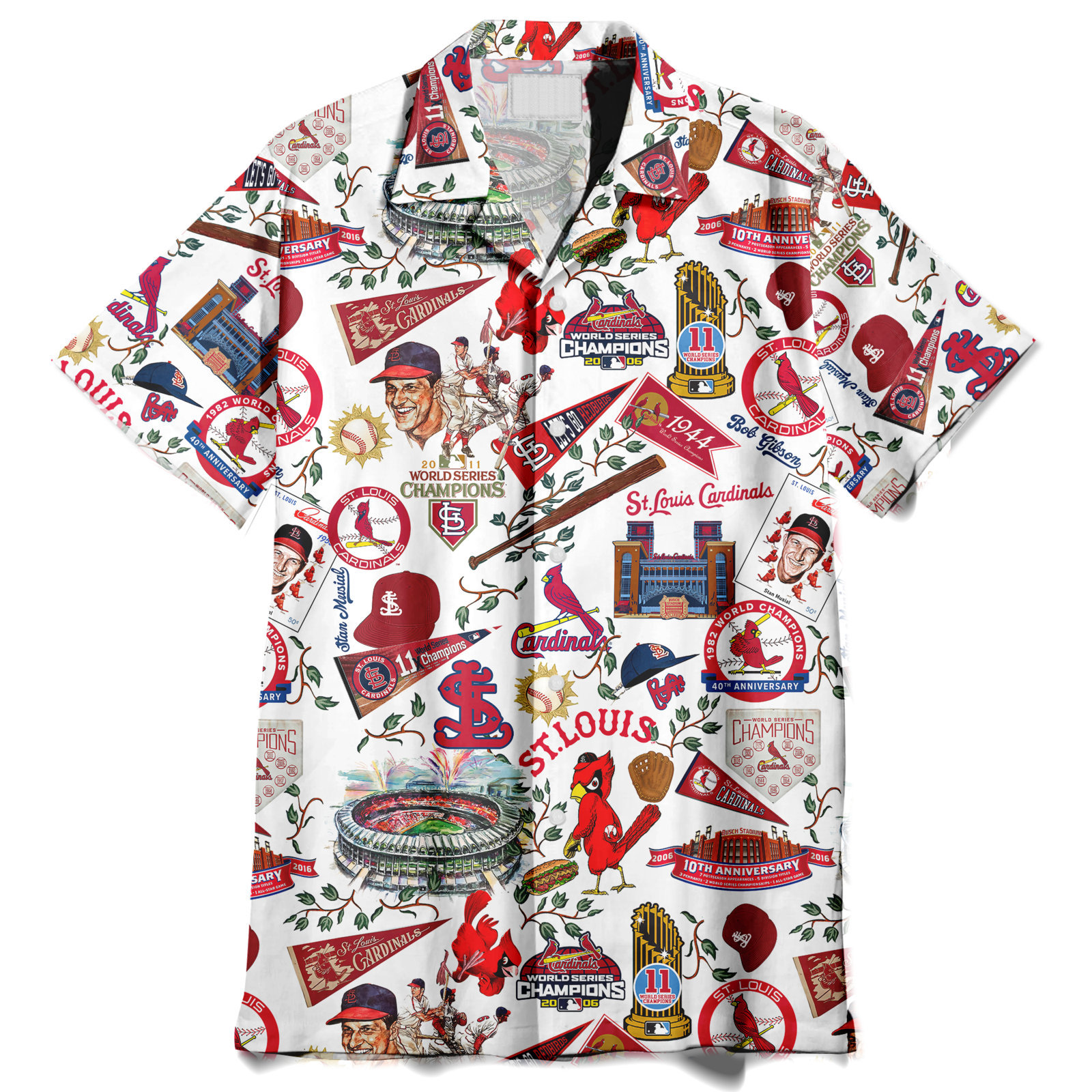 St. Louis Cardinals World Series Vintage – Hawaiian Shirt – Owl Ohh