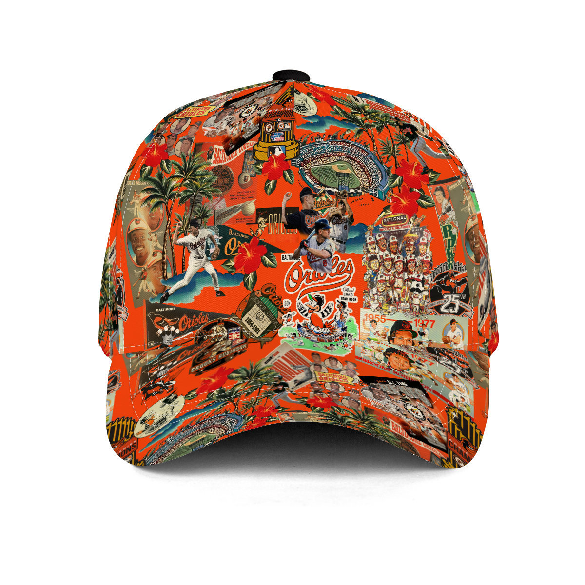 Baltimore Orioles Palm Trees, Pennants, and Baseball Glory - Classic Cap - Owl Ohh