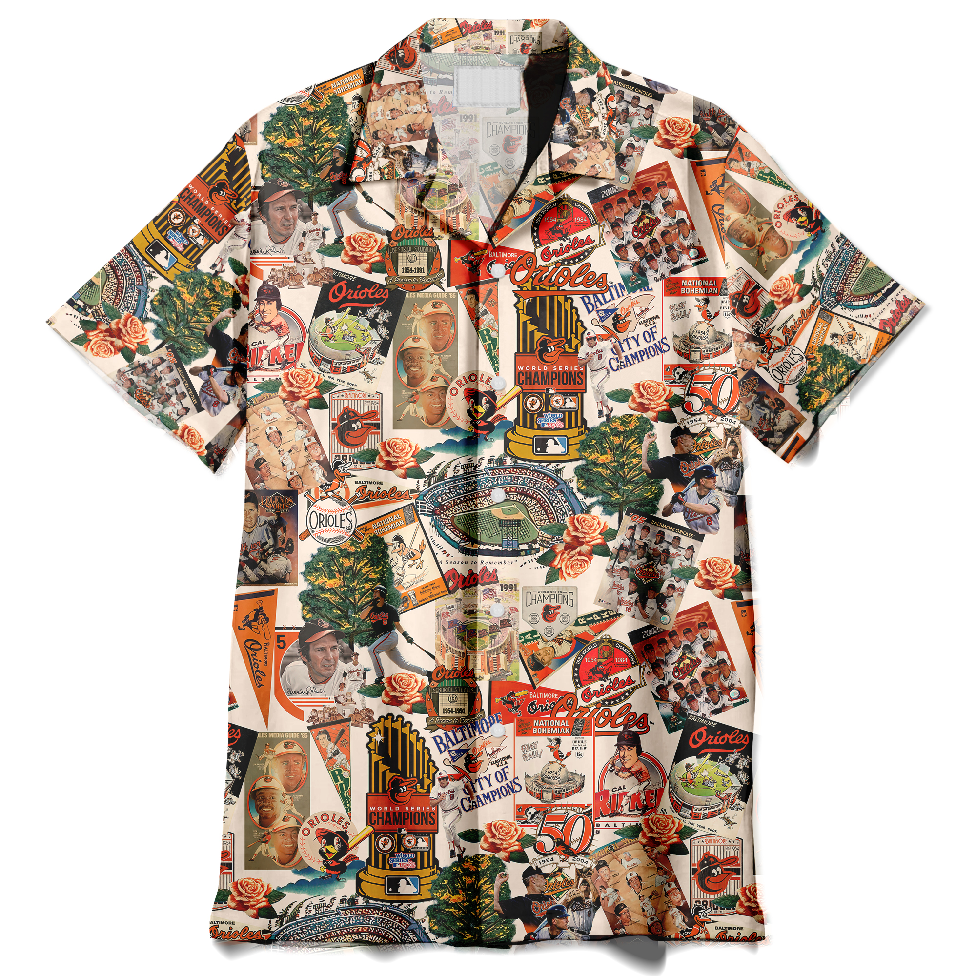 Baltimore Orioles Where the Sun Meets Vintage Dreams - Hawaiian Shirt - Owl Ohh