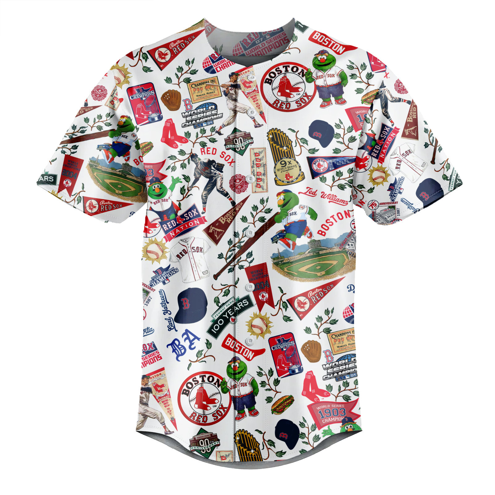 Boston Red Sox World Series Vintage – Baseball Jersey – Owl Ohh