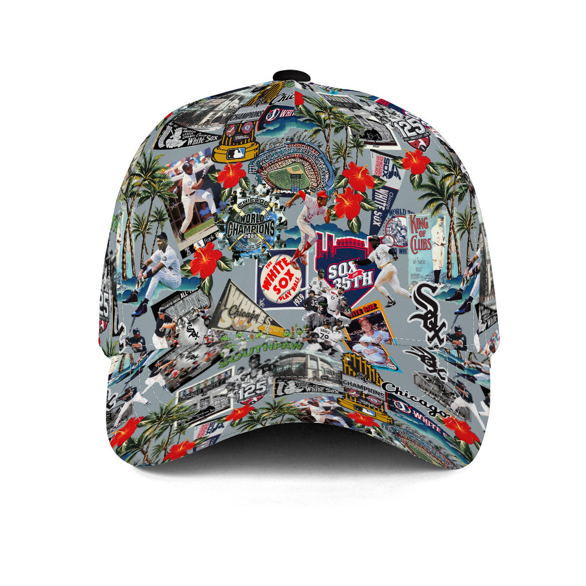 Chicago White Sox Palm Trees, Pennants, and Baseball Glory – Classic Cap – Owl Ohh