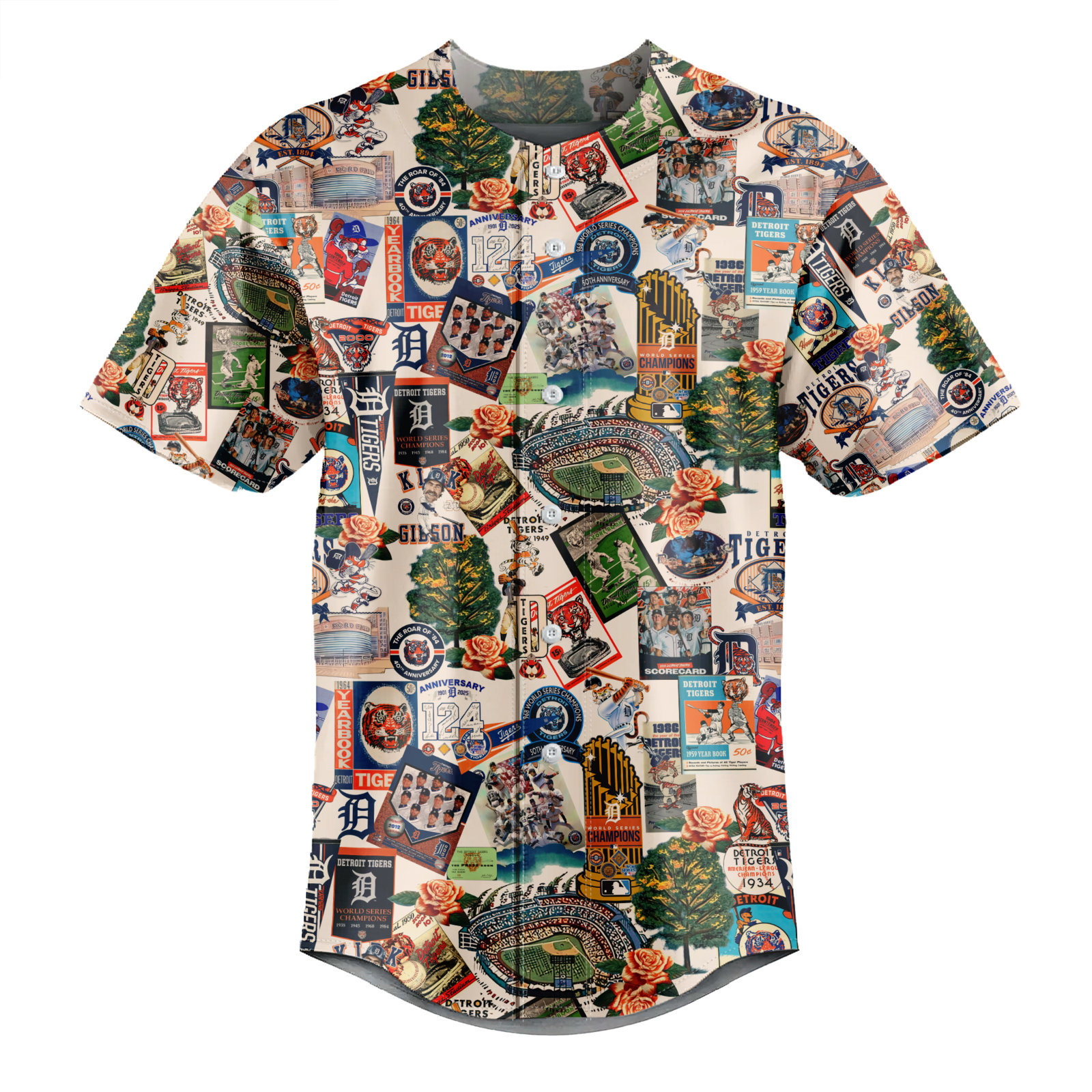Detroit Tigers Where the Sun Meets Vintage Dreams - Baseball Jersey - Owl Ohh