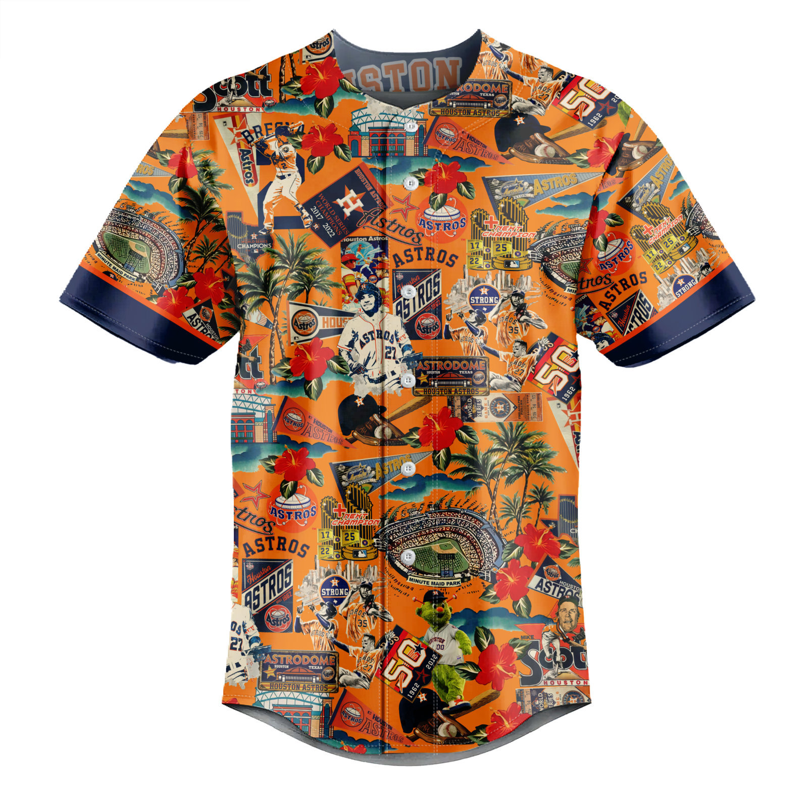 Houston Astros Legends Play Under the Sunset Skies - Baseball Jersey - Owl Ohh
