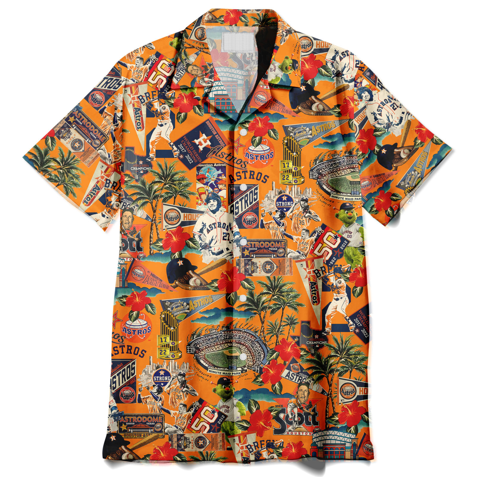 Houston Astros Legends Play Under the Sunset Skies - Hawaiian Shirt - Owl Ohh