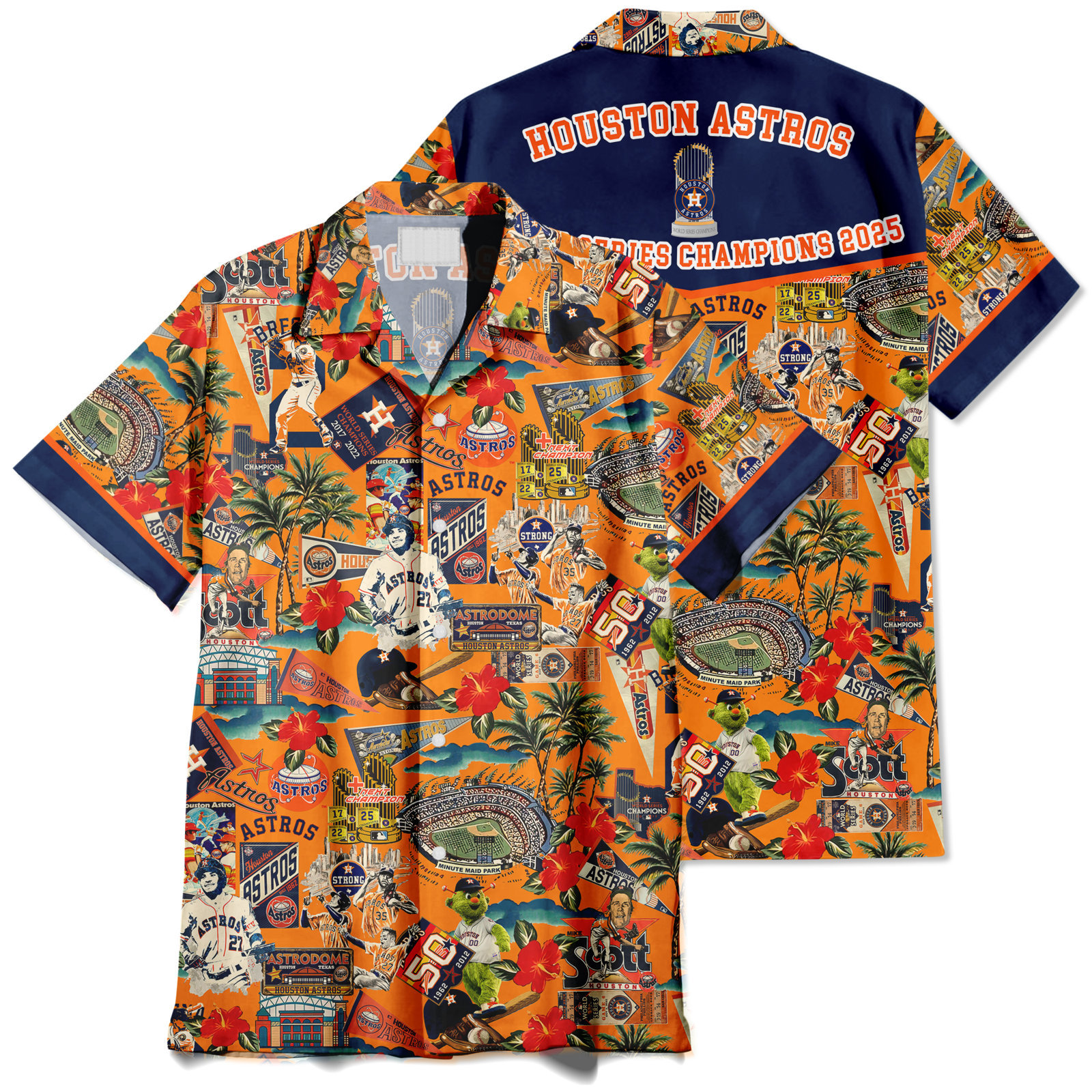 Houston Astros Legends Play Under the Sunset Skies - Hawaiian Shirt - Owl Ohh