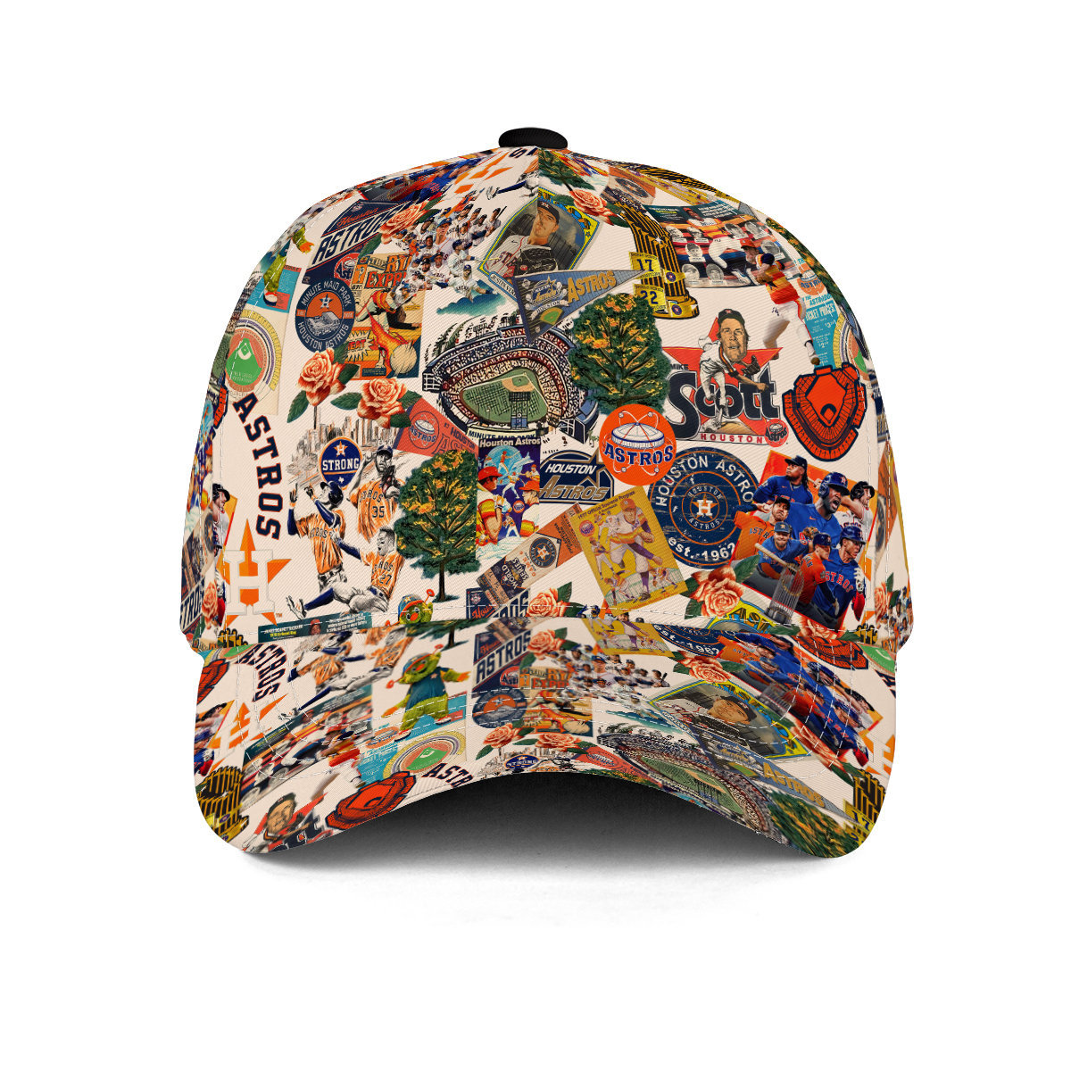 Houston Astros Swingin' Bats and Tropical Stadium Dreams - Classic Cap - Owl Ohh