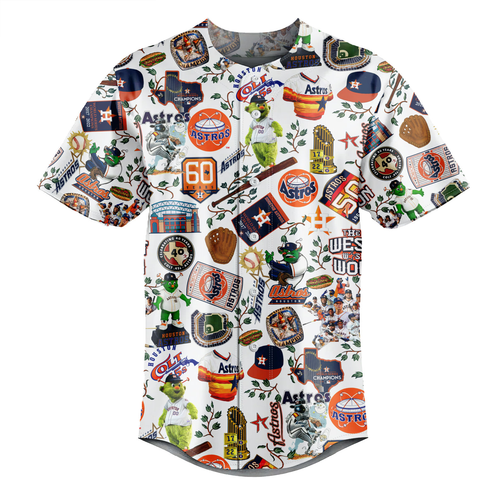 Houston Astros World Series Vintage - Baseball Jersey - Owl Ohh