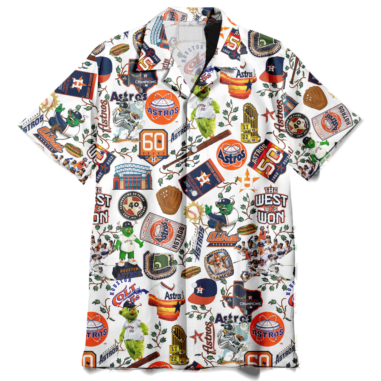 Houston Astros World Series Vintage - Hawaiian Shirt - Owl Ohh