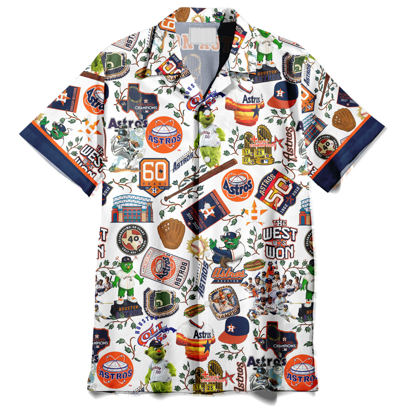 Houston Astros World Series Vintage - Hawaiian Shirt - Owl Ohh
