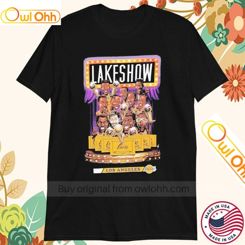 Los Angeles Lakers Lake Show World Champions Caricature T-Shirt, Hoodie, Sweatshirt, Tank Top For Men Women Kid