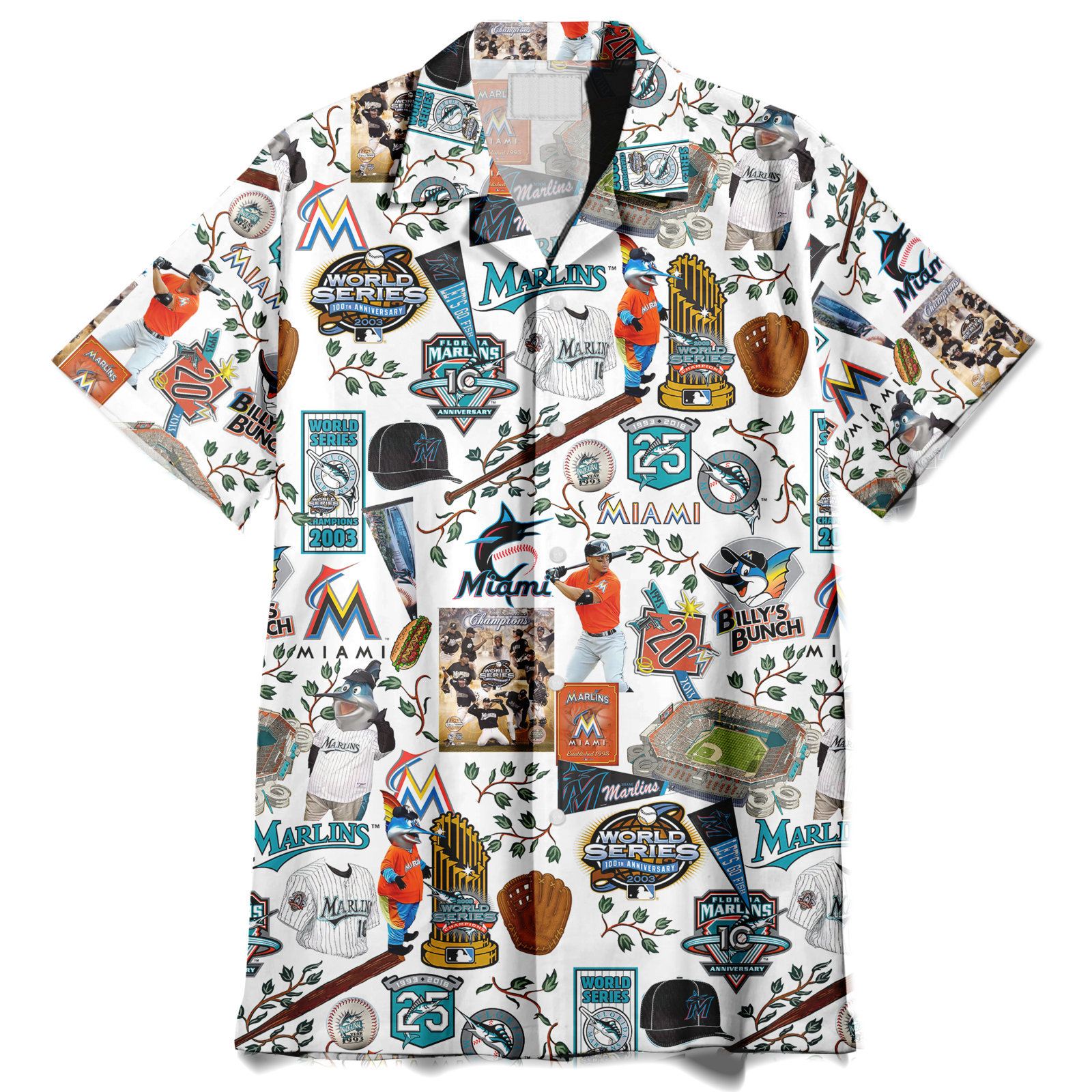 Miami Marlins World Series Vintage - Hawaiian Shirt - Owl Ohh