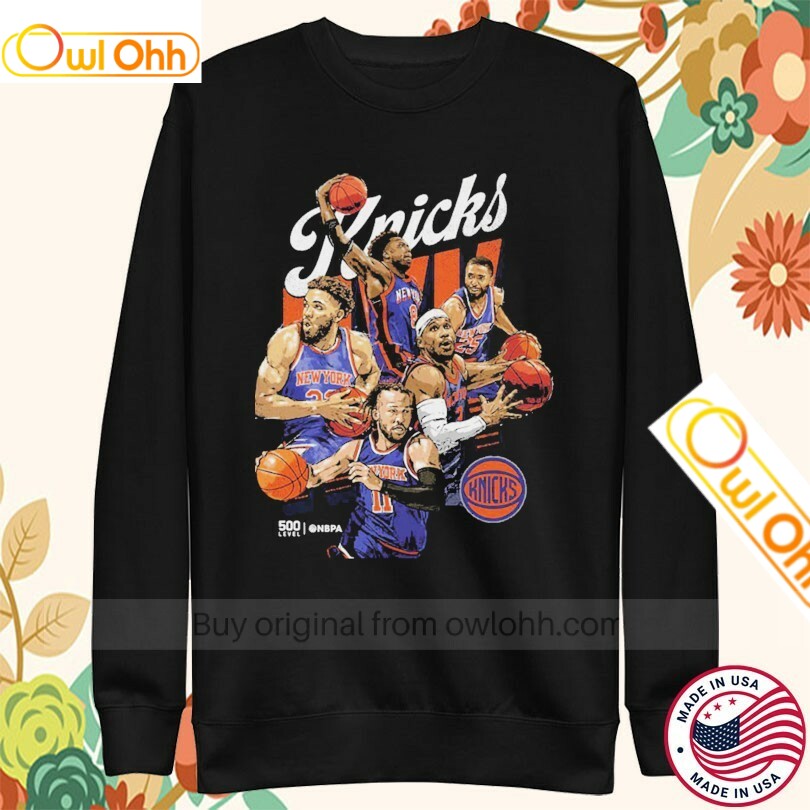 New York Knicks Starting 5 NBA 2025 T-Shirt, Hoodie, Sweatshirt, Tank Top For Men Women Kid