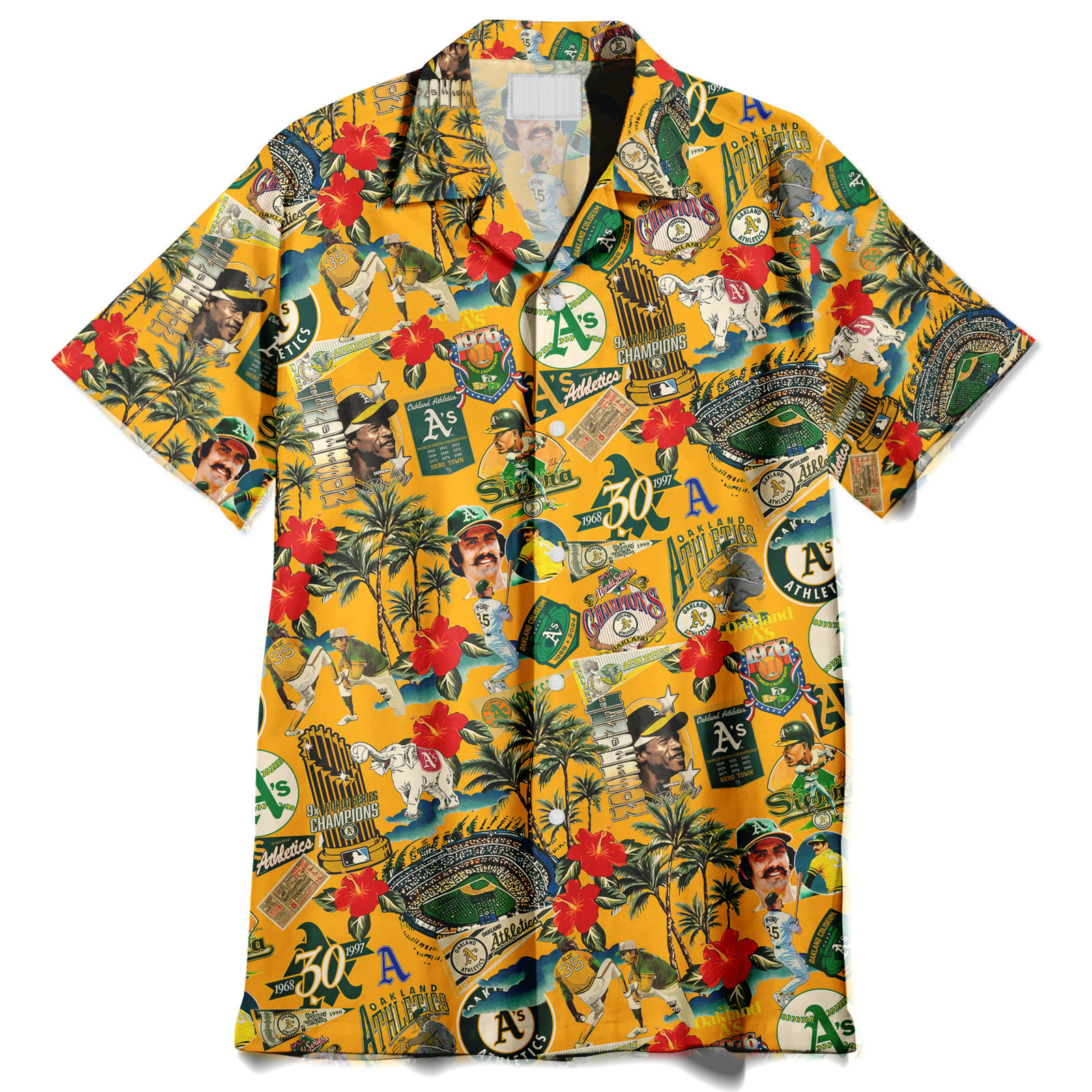 Oakland Athletics Legends Play Under the Sunset Skies - Hawaiian Shirt - Owl Ohh