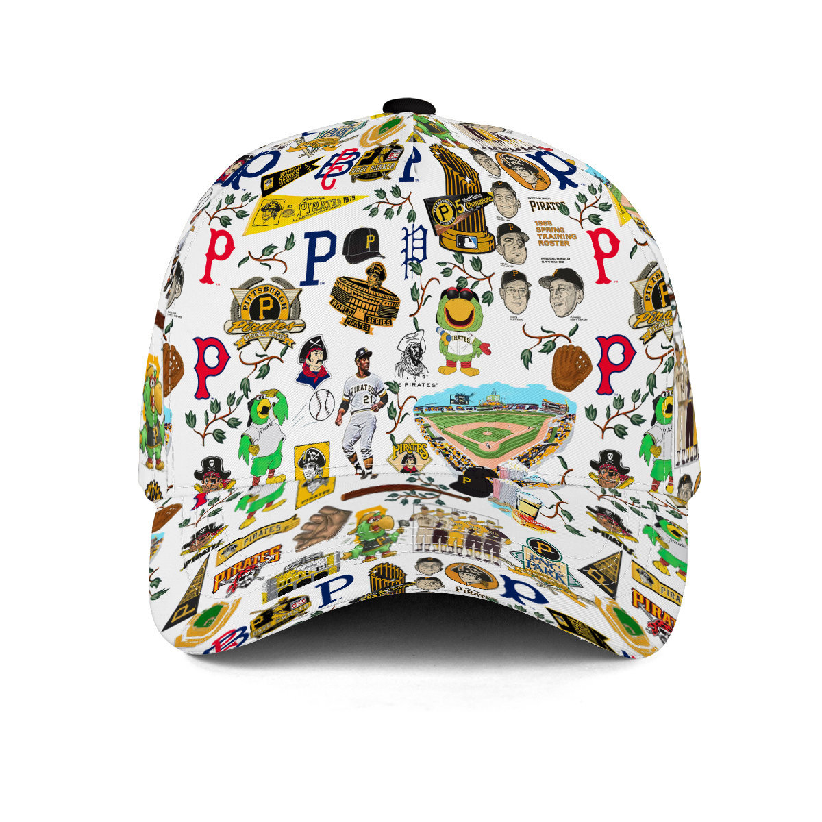 Pittsburgh Pirates Homeruns, Hibiscus, and Golden Memories - Classic Cap - Owl Ohh