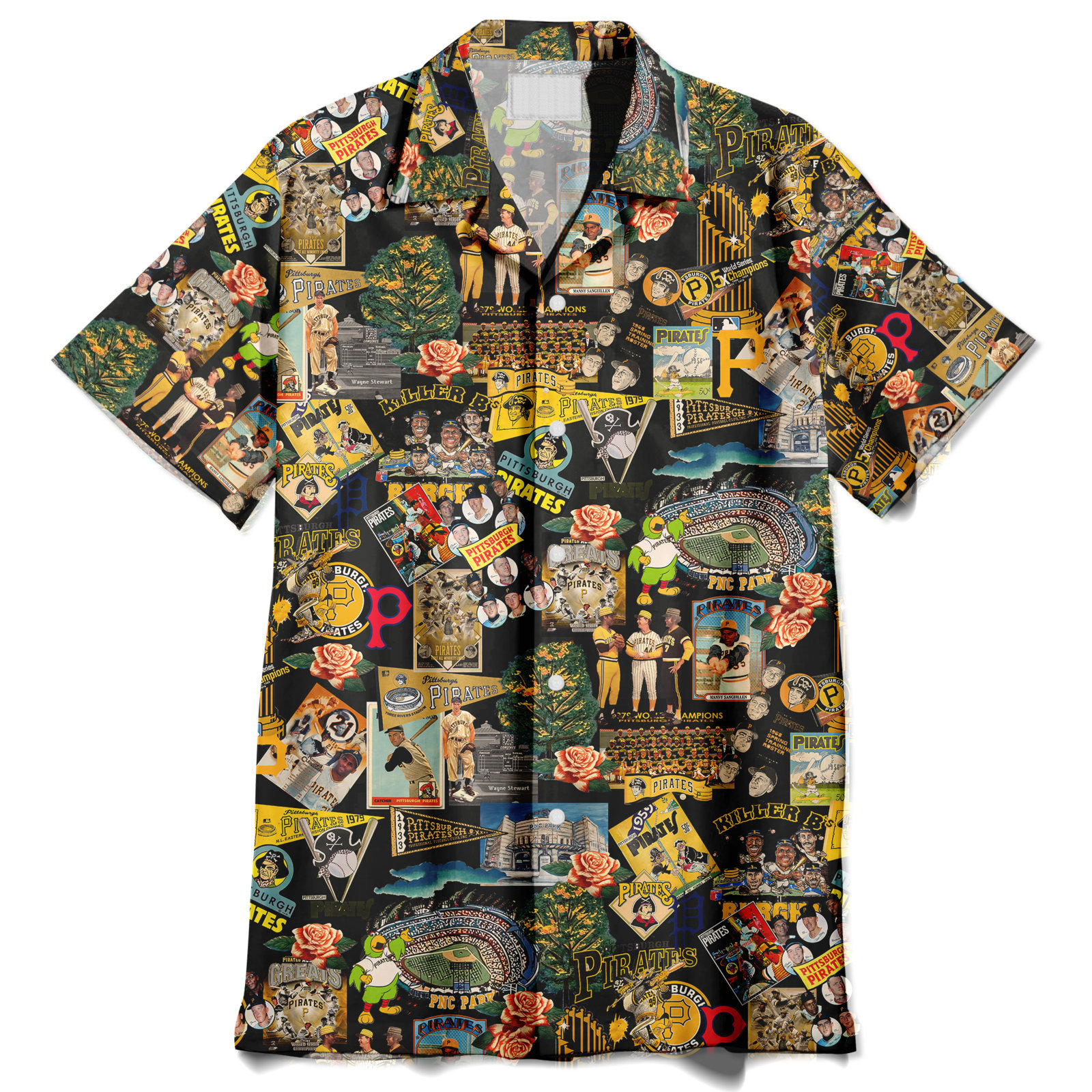 Pittsburgh Pirates Where the Sun Meets Vintage Dreams - Hawaiian Shirt - Owl Ohh