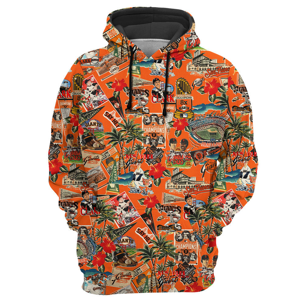 San Francisco Giants Palm Trees, Pennants, and Baseball Glory - Hoodie - Owl Ohh