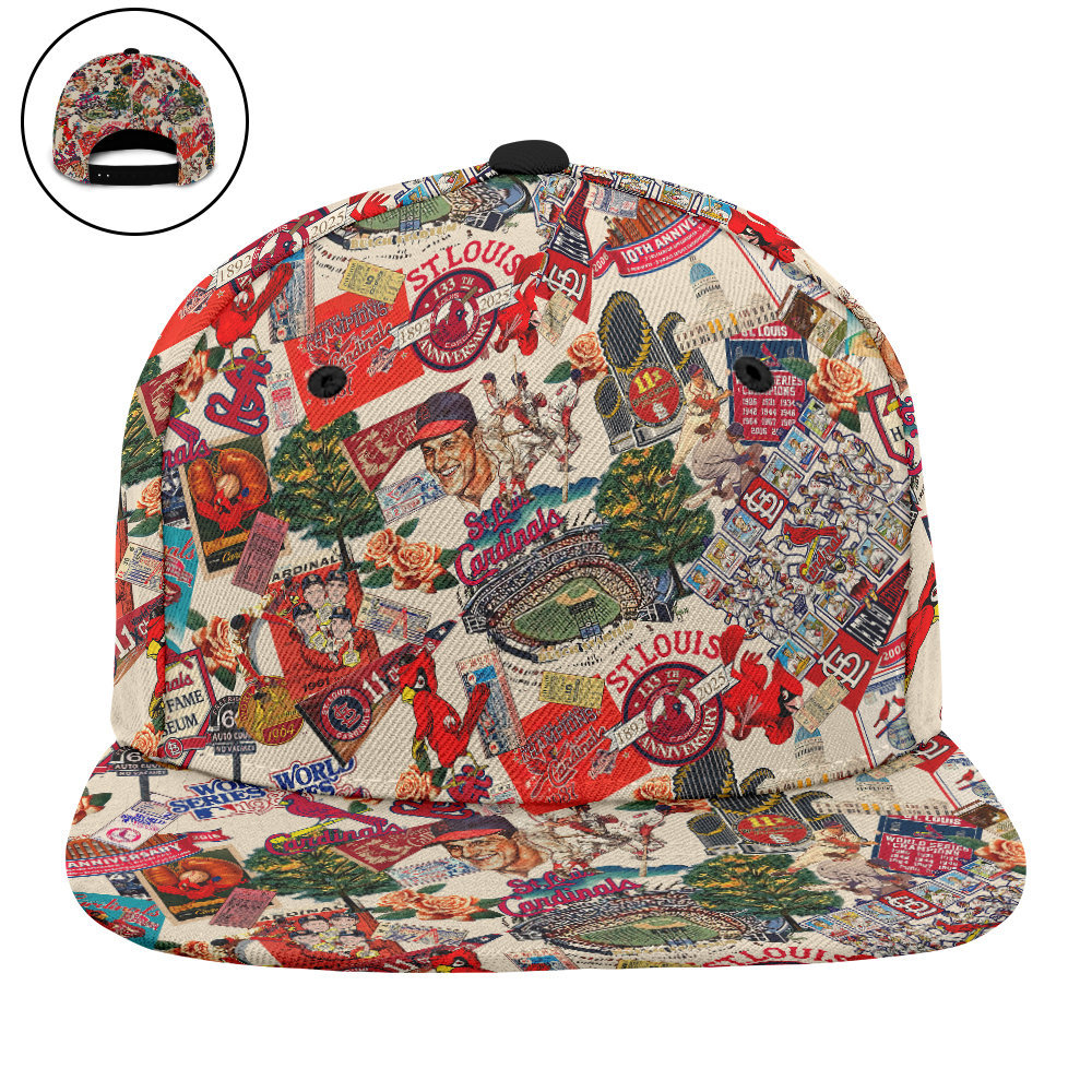 St. Louis Cardinals Swingin’ Bats and Tropical Stadium Dreams – Baseball Cap – Owl Ohh